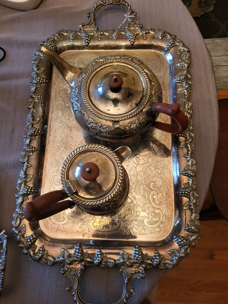 E.P. Copper Sheffield Reproduction Tea Set thumbnail