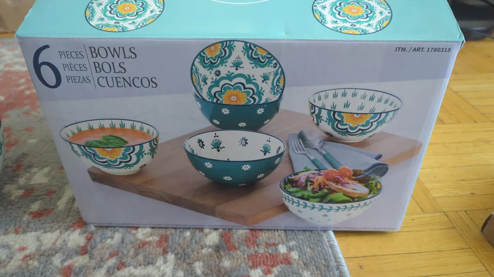 6-Piece Bowls Set - New in Box (730 ml) 🥕 thumbnail