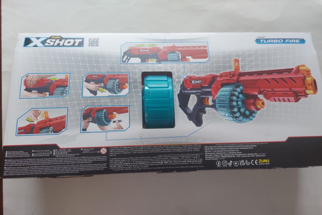 Zuru X-Shot Turbo Fire Dart Blaster - New in Box! - photo 2