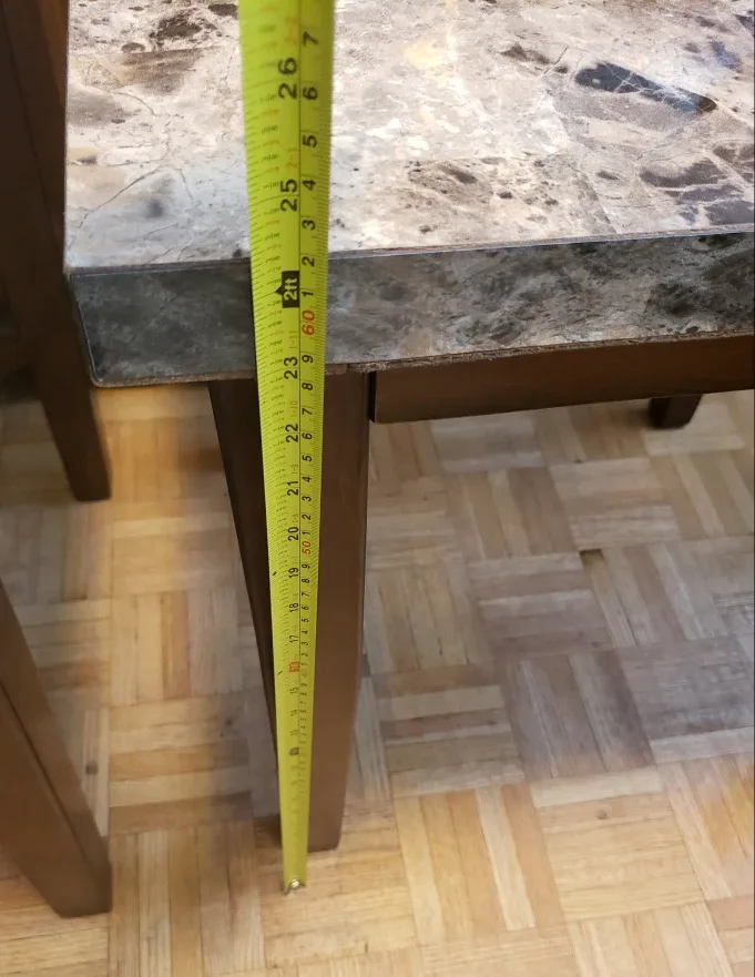 Set of 2 Side Tables with Faux Marble Top image indicator(3)