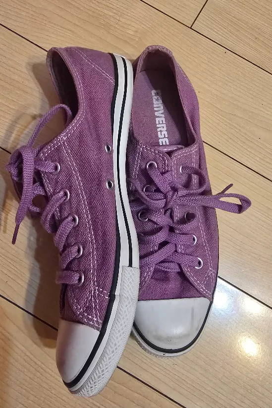 Converse All Star Low Top Purple, Size 7 thumbnail