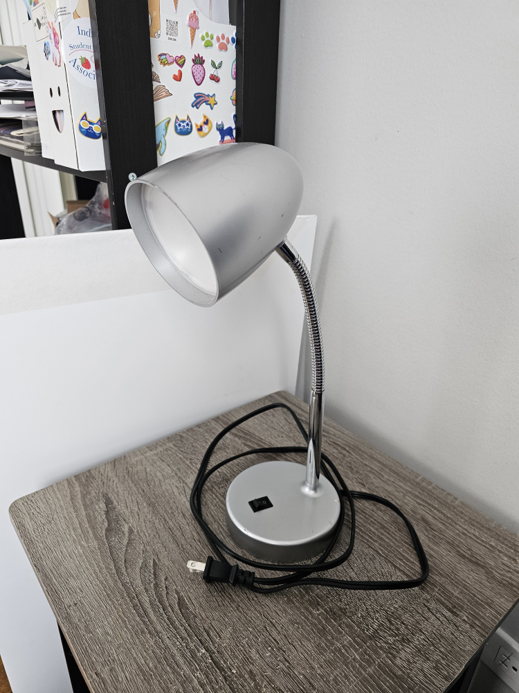 Silver Desk Lamp