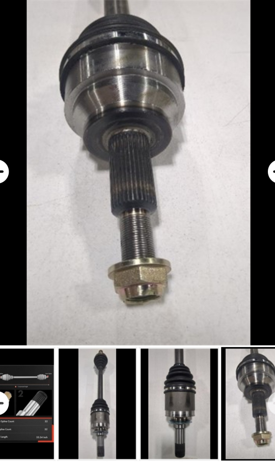 CV Axle Shaft - 32 Spline, 33.54 Inch