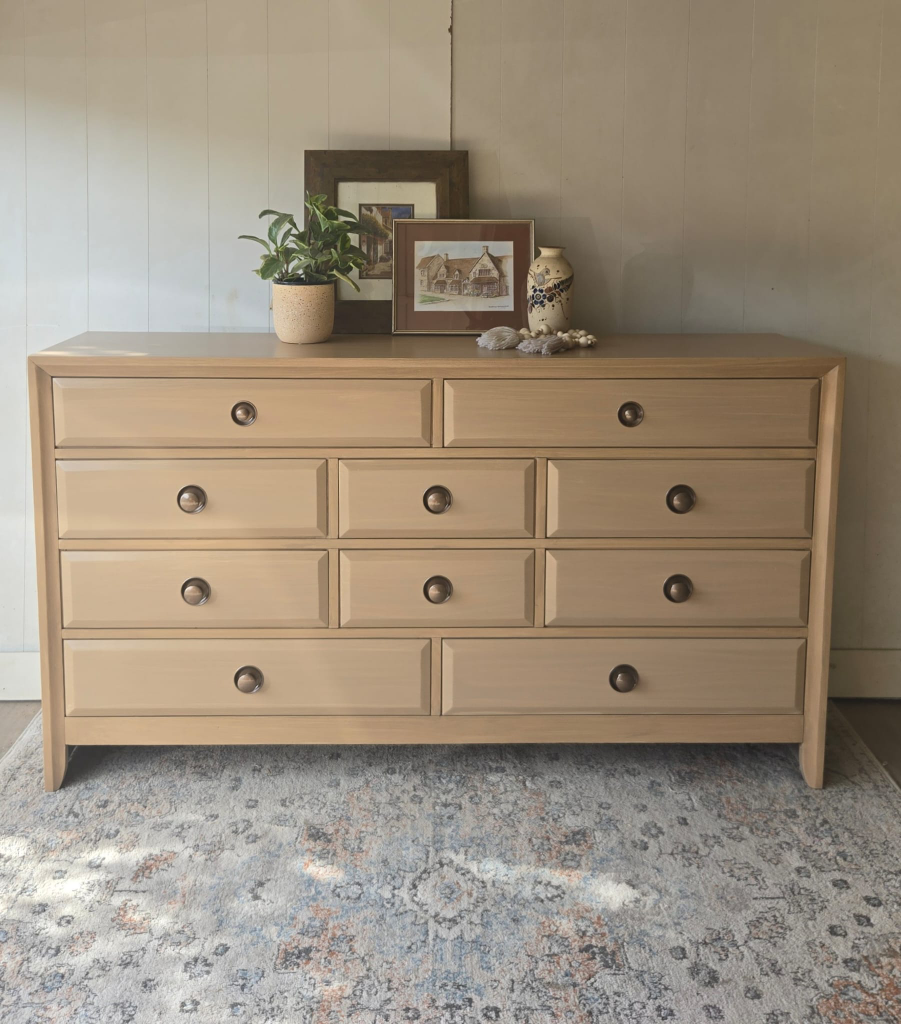 Stunning Refinished Pottery Barn look Dresser