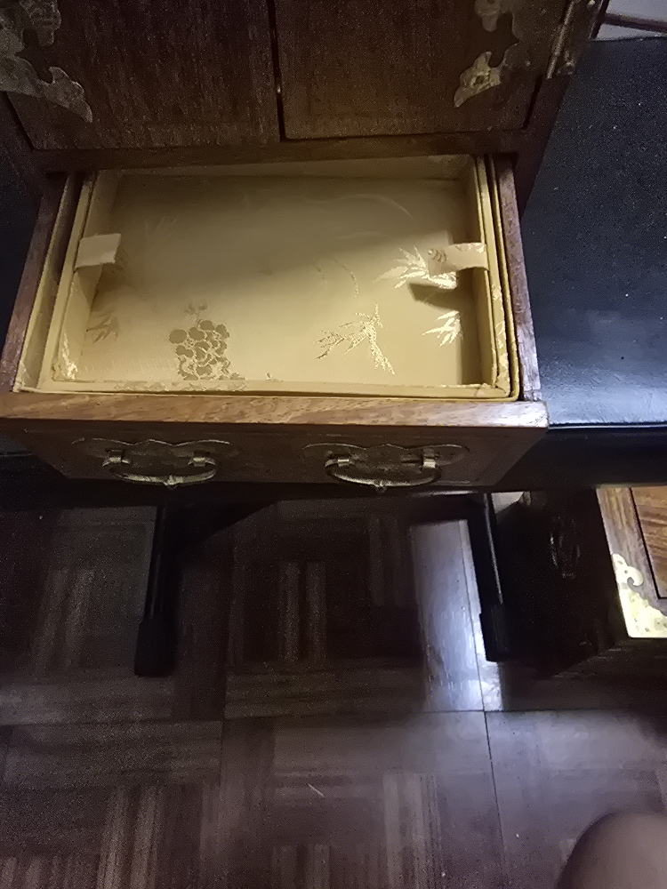 Vintage Wooden Korean Jewelry Box Cabinet - photo 2