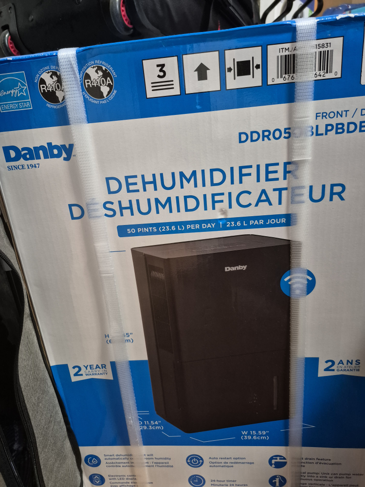 Danby DDR053BLPBDE Dehumidifier - 50 Pints