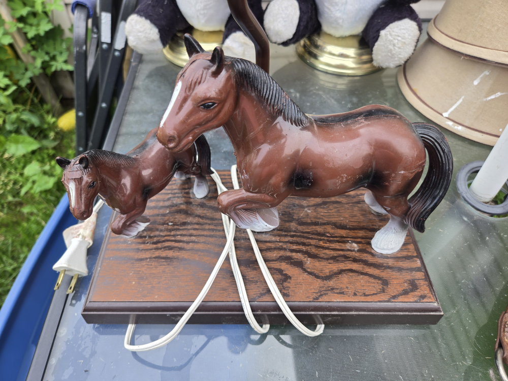 Vintage Horse Lamp