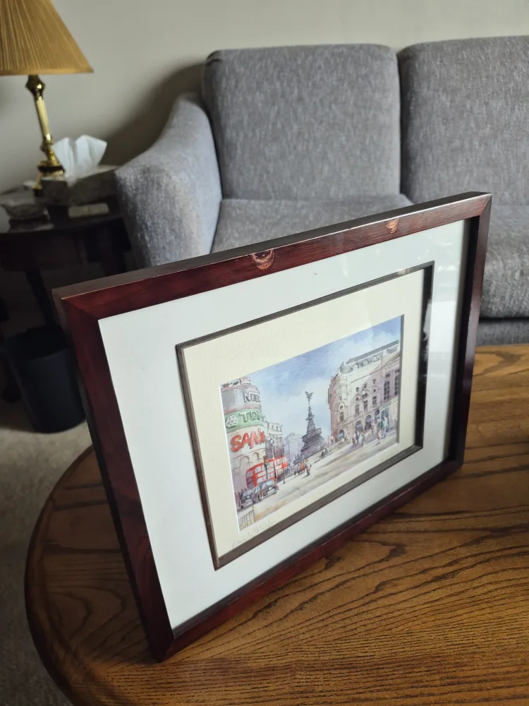 Framed London Piccadilly Circus Print by David Eddington image indicator(5)