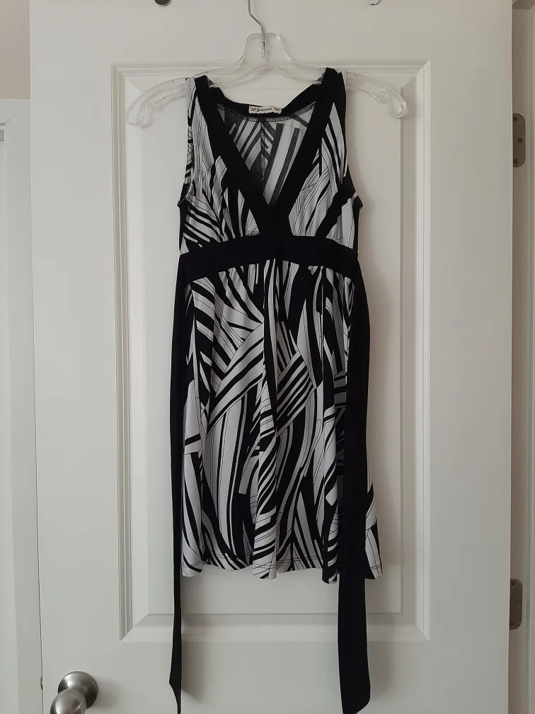 X Ference Black & White Dress thumbnail