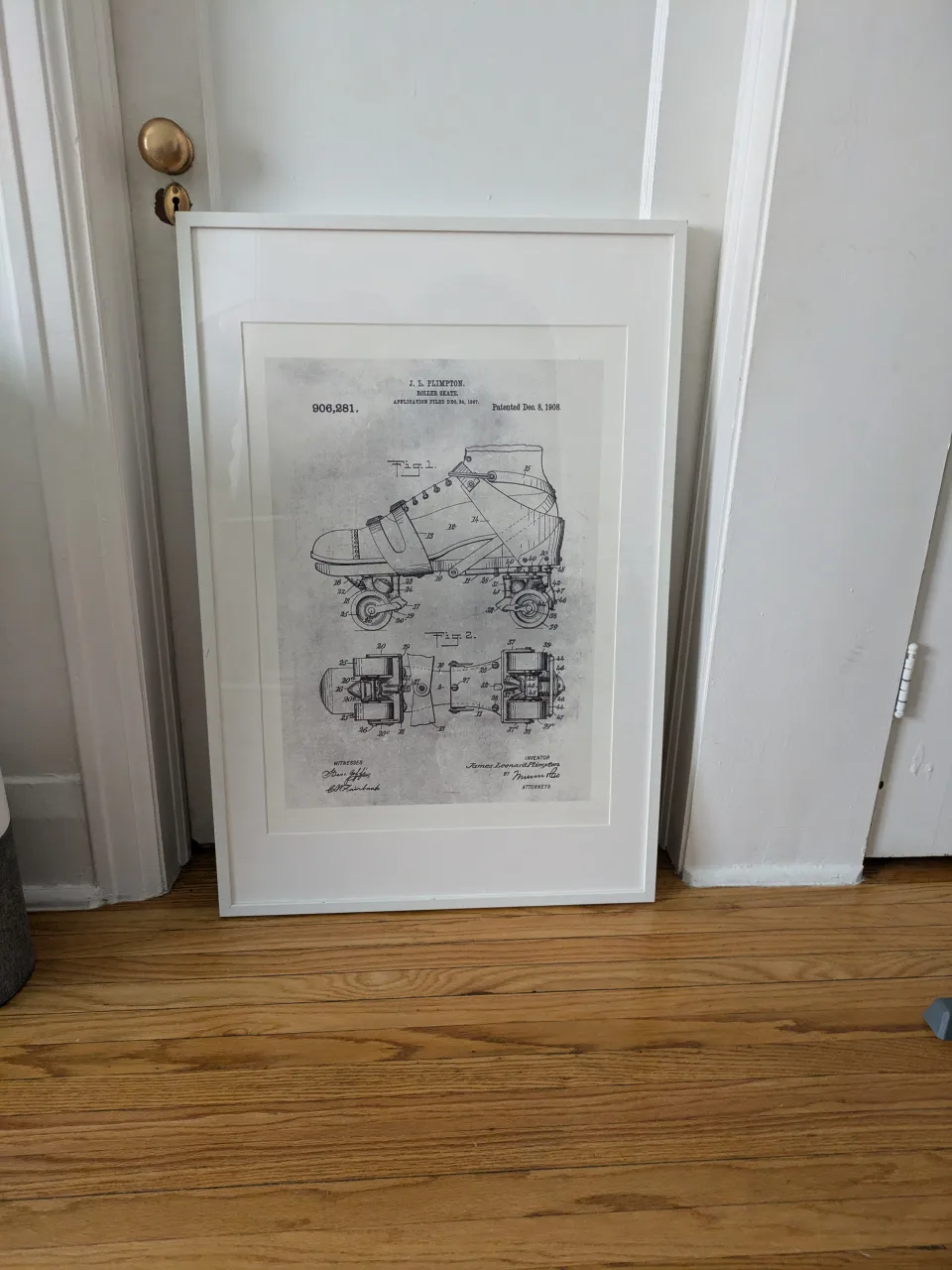 Roller Skate Patent Art Print thumbnail