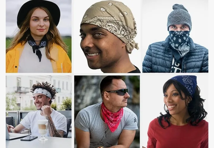 Bandana - Black, Red, White image indicator(5)