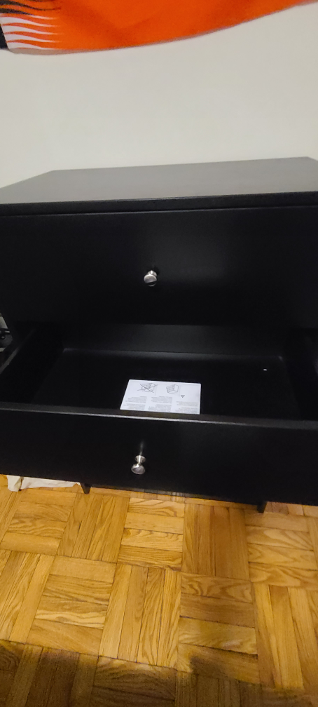 Black 4-Drawer Dresser
