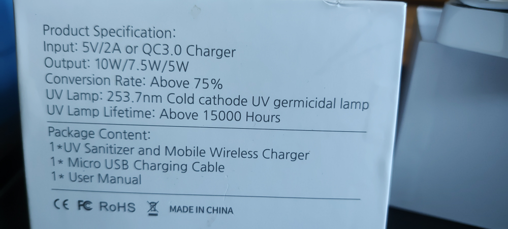 UV Phone Sterilizer and Charger - photo 2