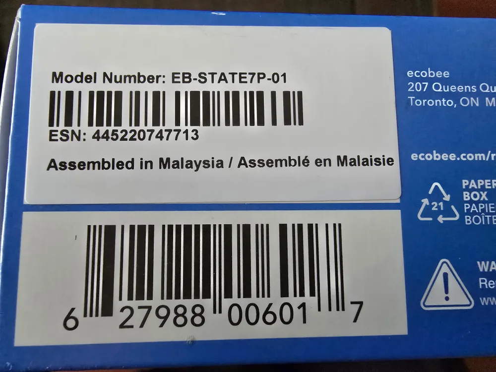 New Ecobee Smart Thermostat Lite image indicator(3)