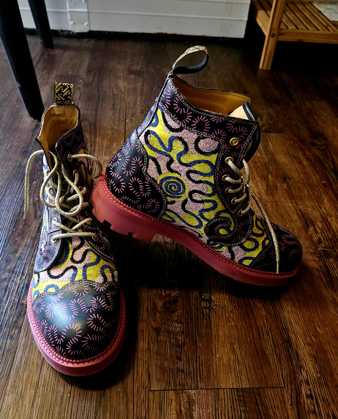 John Fluevog 7th Heaven Derby Swirl (6 eye) -  Ankle boots New.