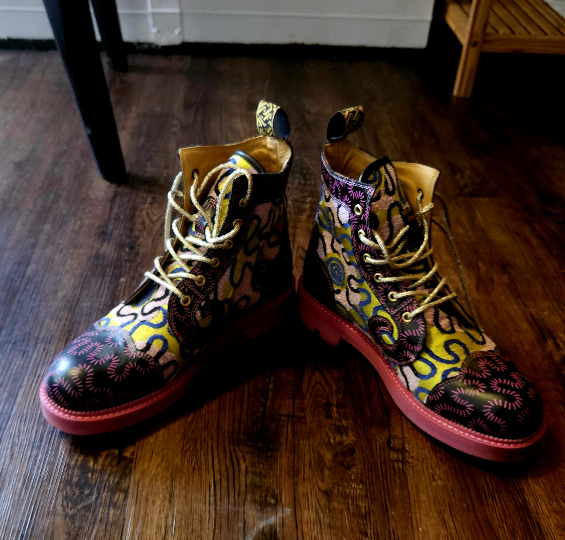 John Fluevog 7th Heaven Derby Swirl (6 eye) -  Ankle boots New. - photo 2