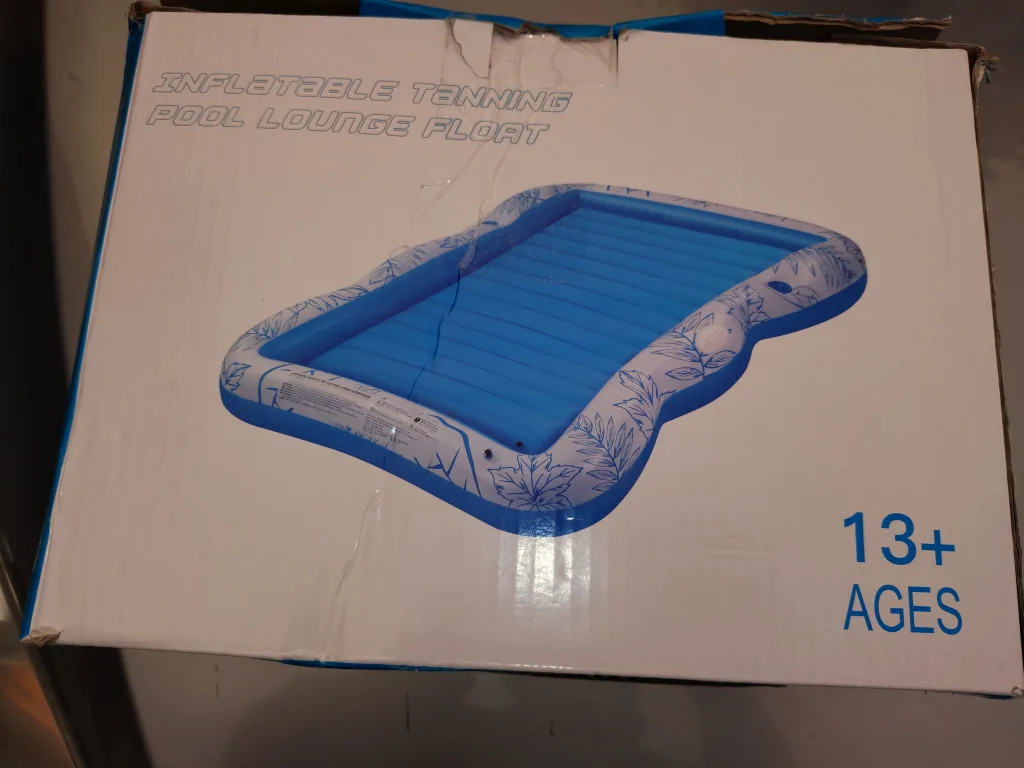 Inflatable Tanning Pool Lounge Float - Ages 13+ thumbnail