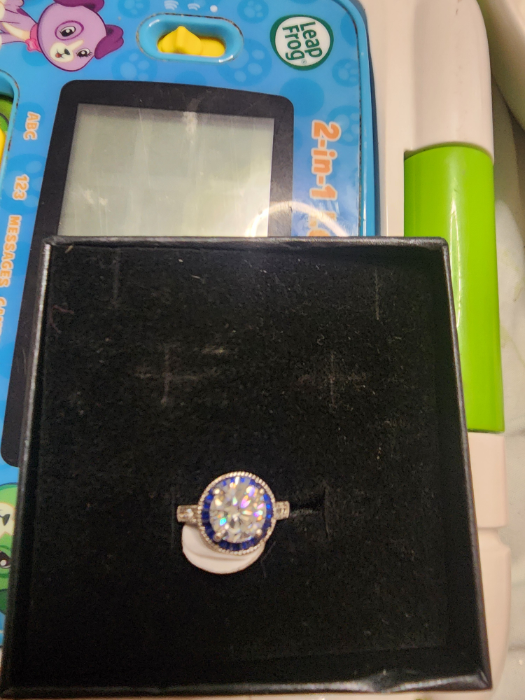 Ring with Blue Halo