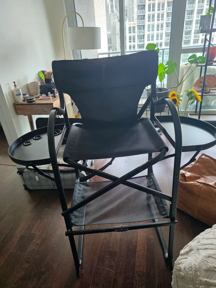 Makeup Artist Chair - Black thumbnail