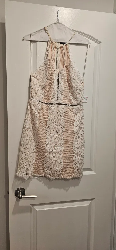 Lace Halter Dress - Size Large thumbnail
