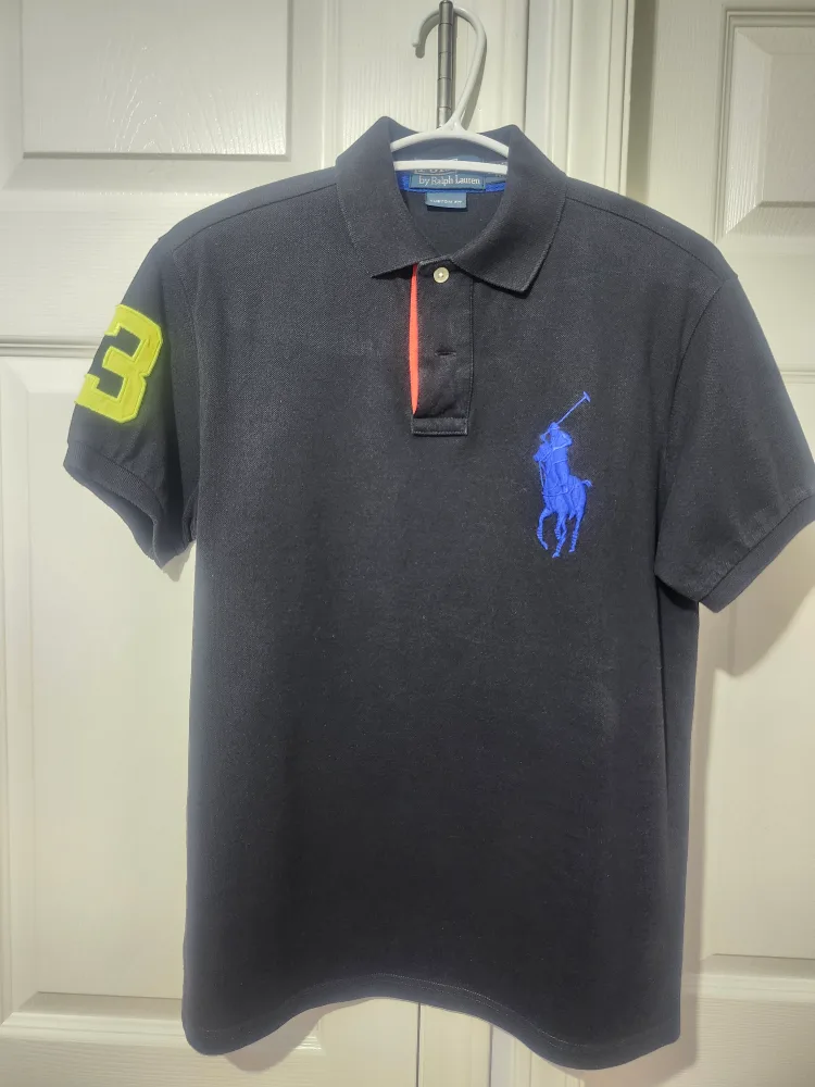 Polo by Ralph Lauren Custom Fit Black Polo - Size S thumbnail