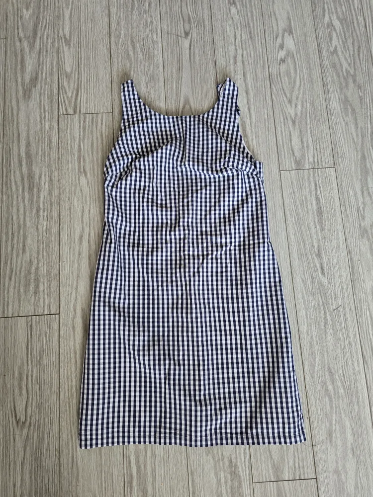Gingham Dress - Navy and White thumbnail
