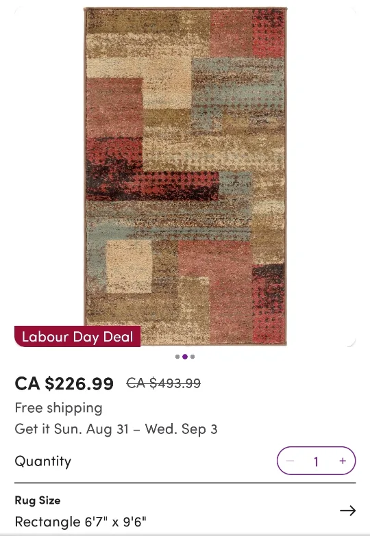 Rectangle Rug 6'7" x 9'6"