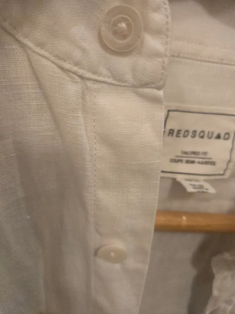 white work shirts, men's size Large & Medium image indicator(6)