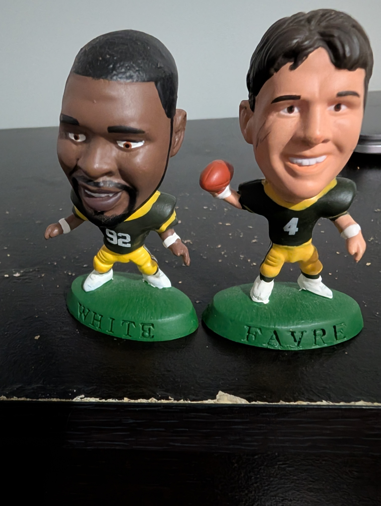 Green Bay Packers Bobbleheads - White & Favre