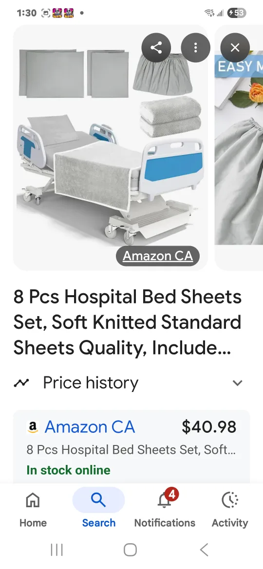 8 Pcs Hospital Bed Sheets Set - New image indicator(4)