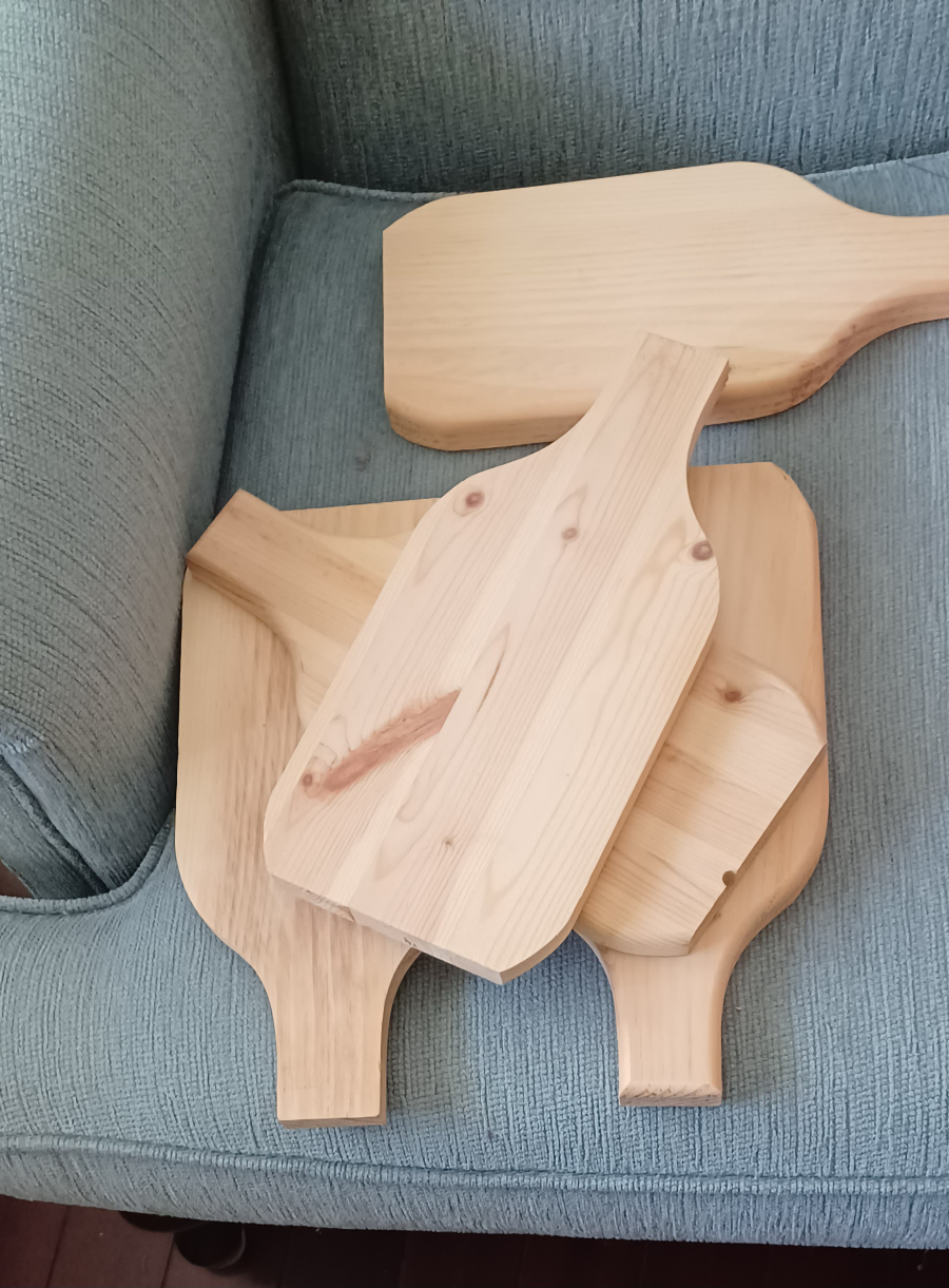 Wooden Paddle Serving Boards, Set of 5 - photo 3