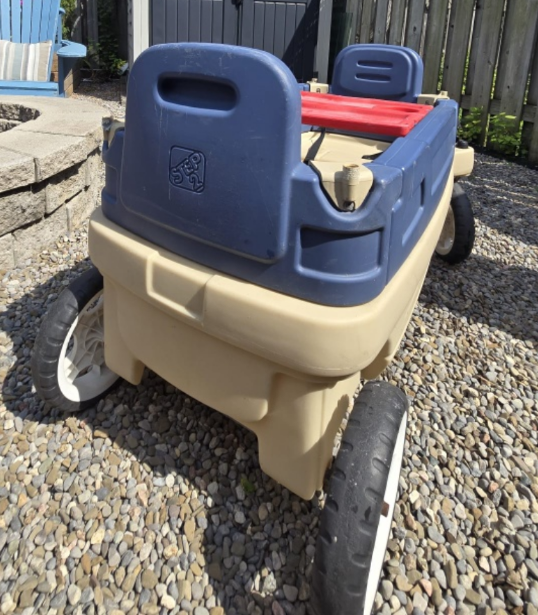 Step2 Wagon for Two - Blue/Tan - photo 4