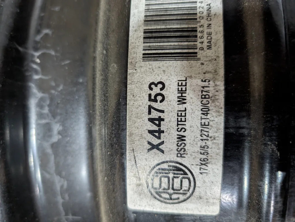 (4)-17 Inch Steel Rims 5x127 Off Dodge Grand Caravan 5x127 image indicator(6)