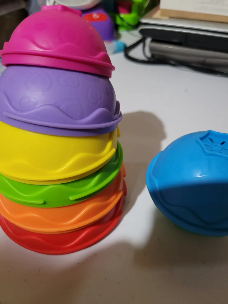 Stacking Cups Toy - Colourful Fun! thumbnail