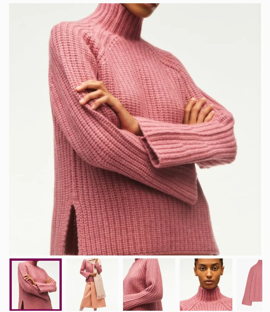 Zara Pink Knit Sweater - Size S image indicator(4)