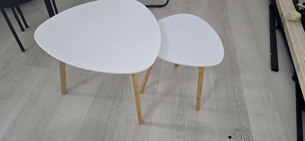White Nesting Tables (Set of 2)