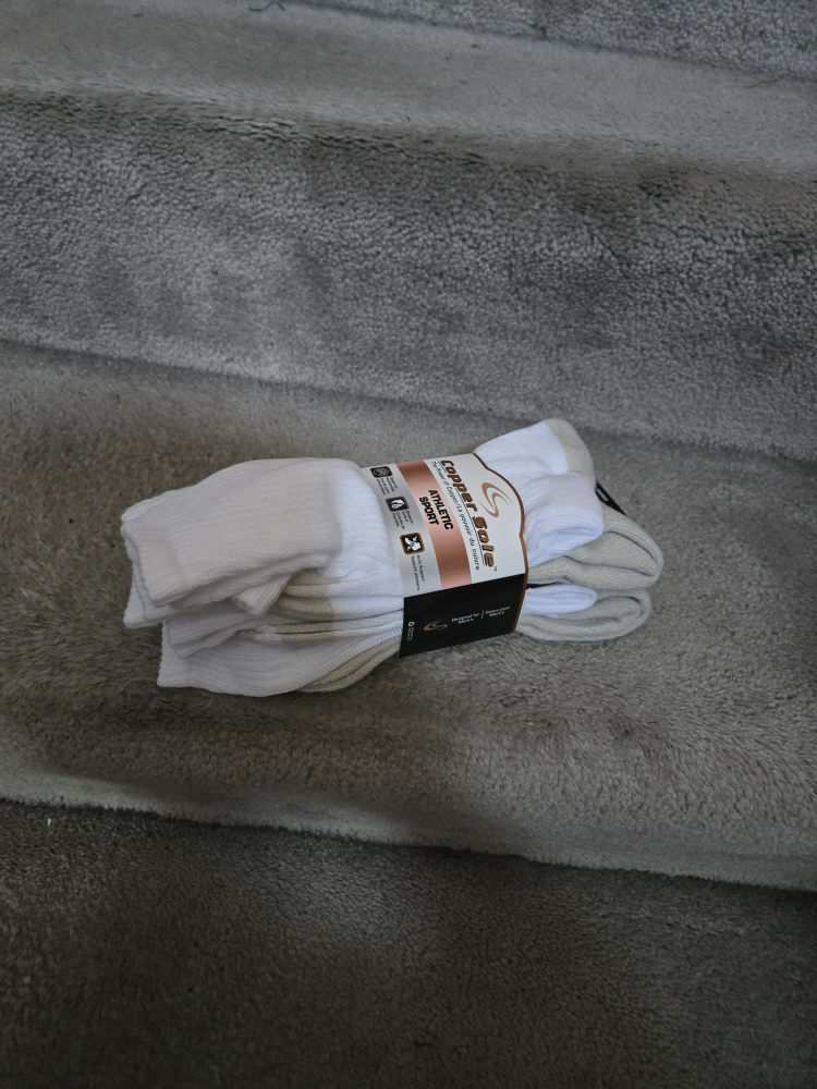 Copper Sole Athletic Sport Socks, Men's 6-12 - photo 2