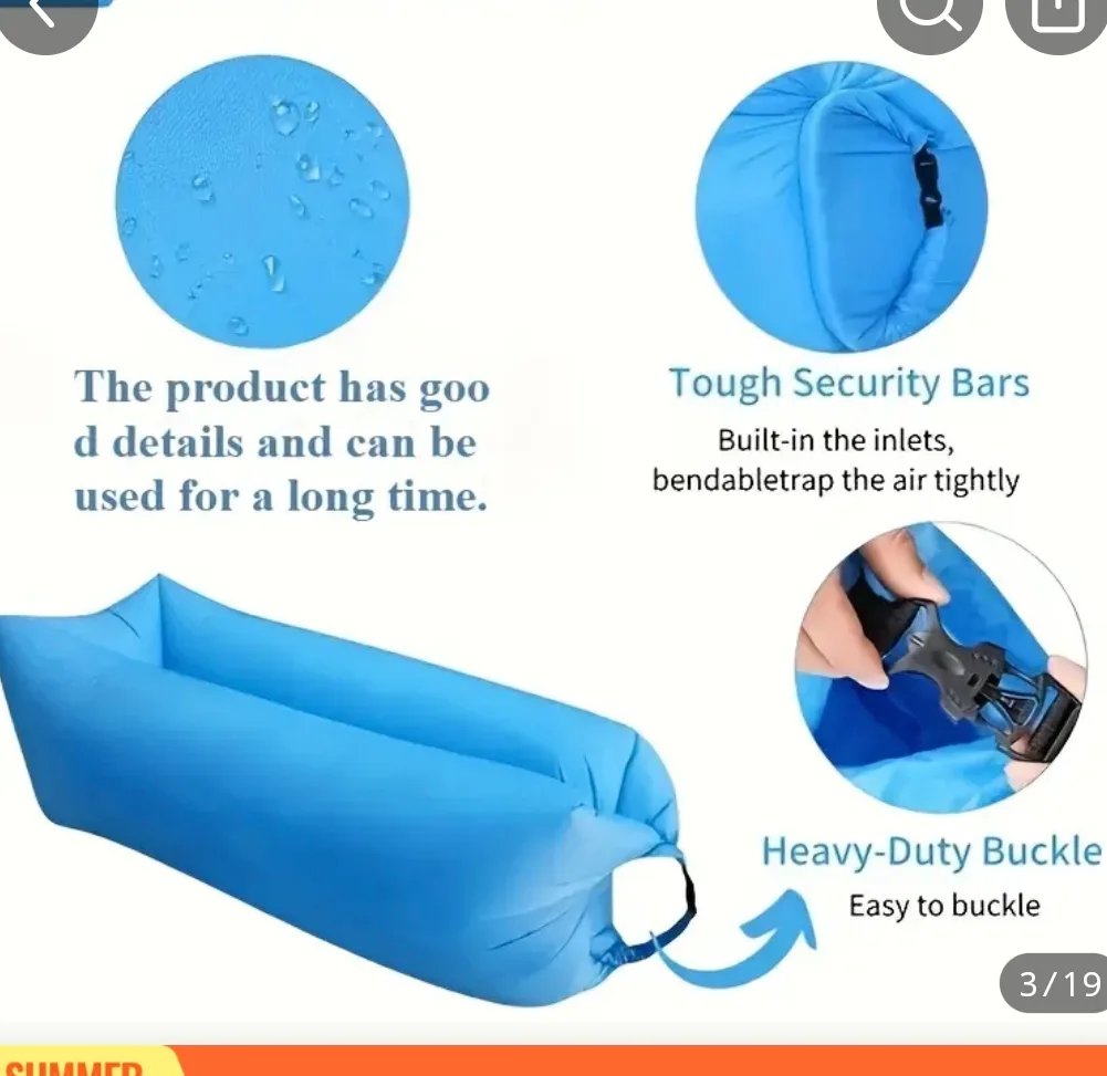 Portable Outdoor Inflatable Sofa RED image indicator(2)