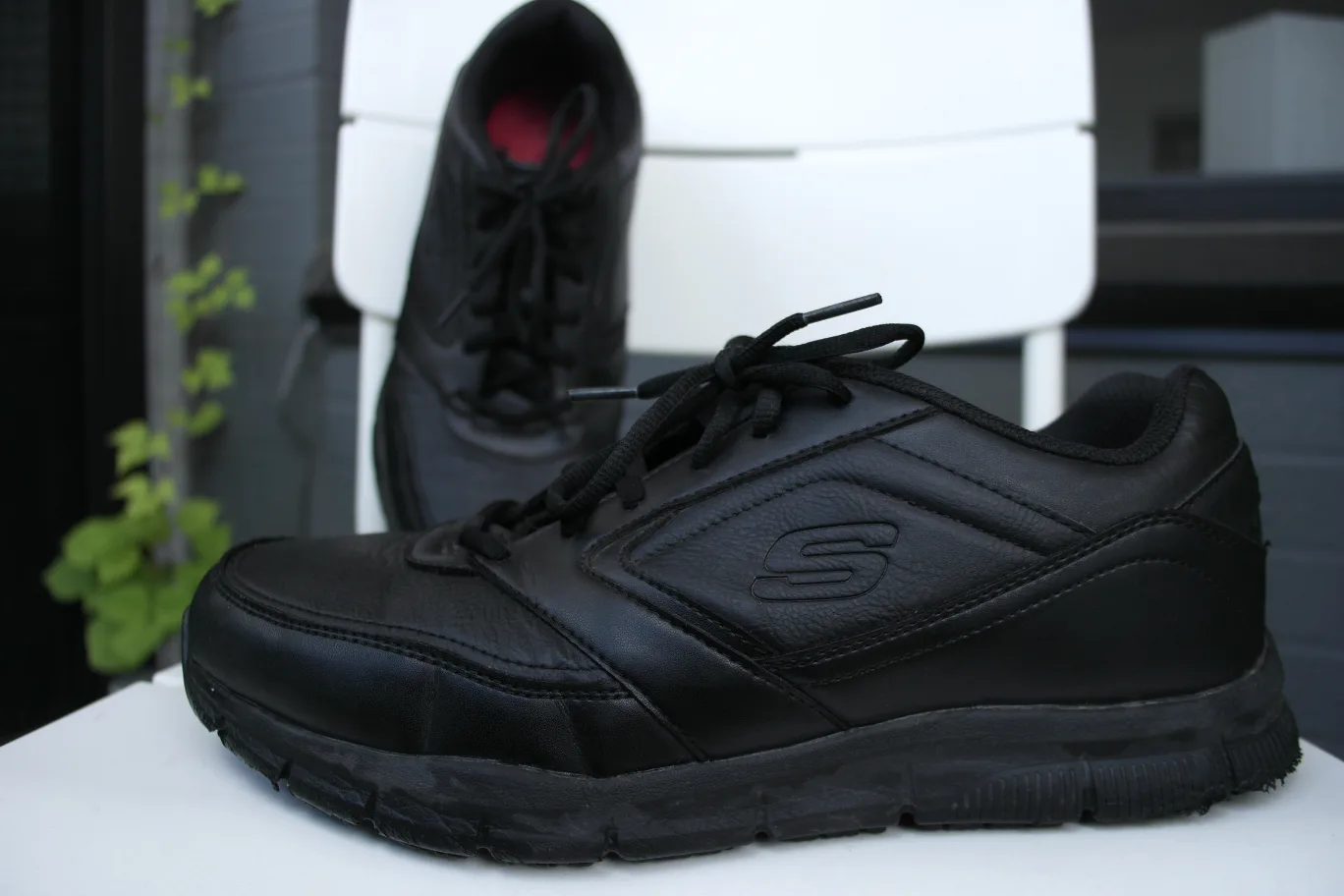 Skechers Black Work Shoe for men, slip-resistant image indicator(9)