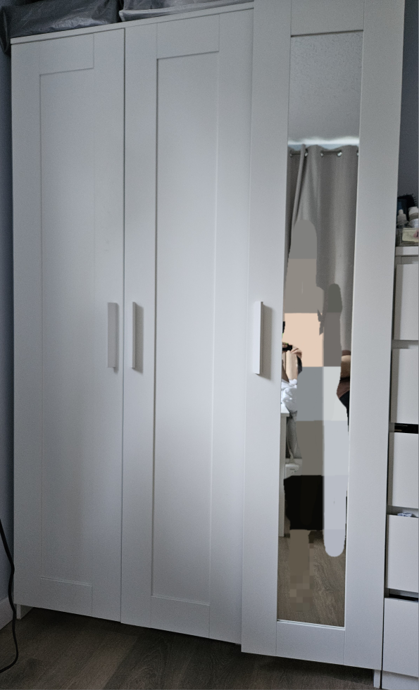 IKEA Brimnes Wardrobe with 3 Doors - White - photo 4