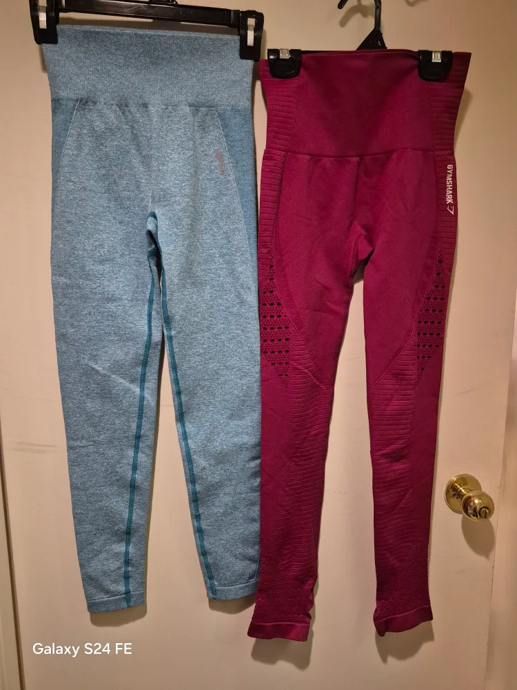 Gymshark Burgundy Leggings thumbnail
