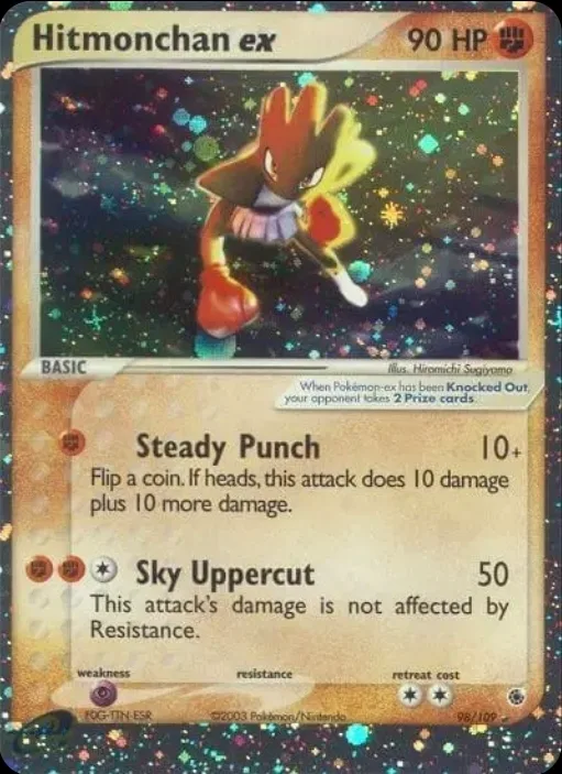 Hitmonchan ex Pokemon Card - PSA 7 thumbnail