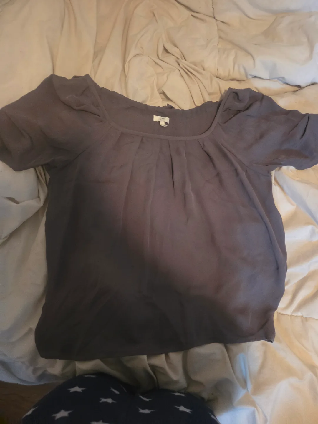 Loft Grey Blouse - Size M