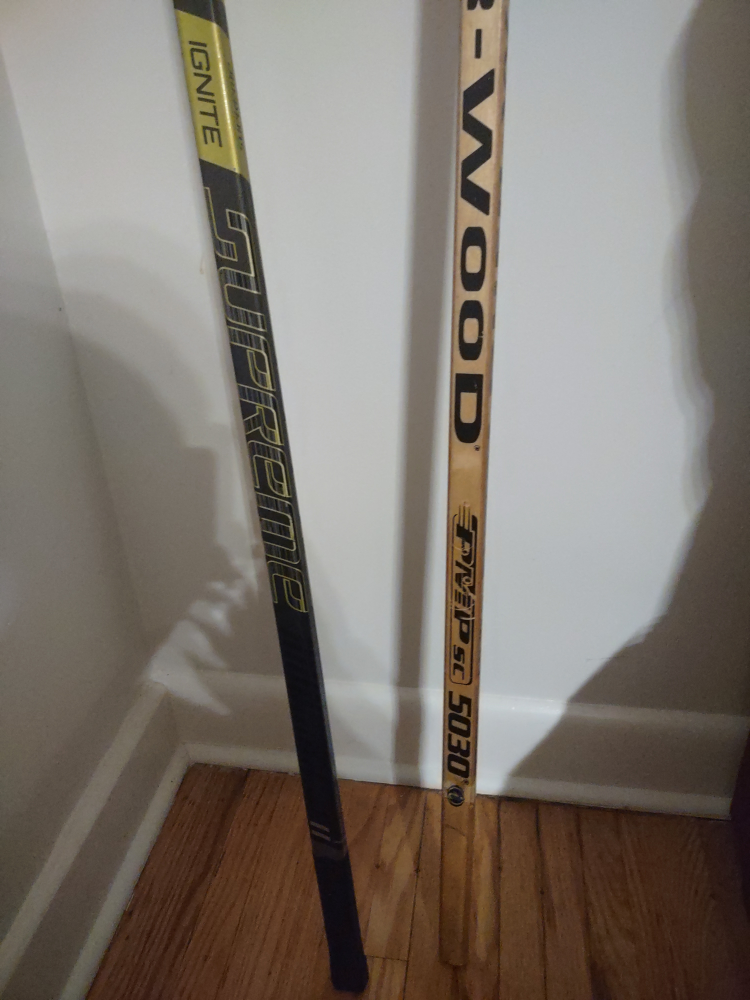Bauer Supreme Ignite & Sherwood 5030 Hockey Sticks - photo 4