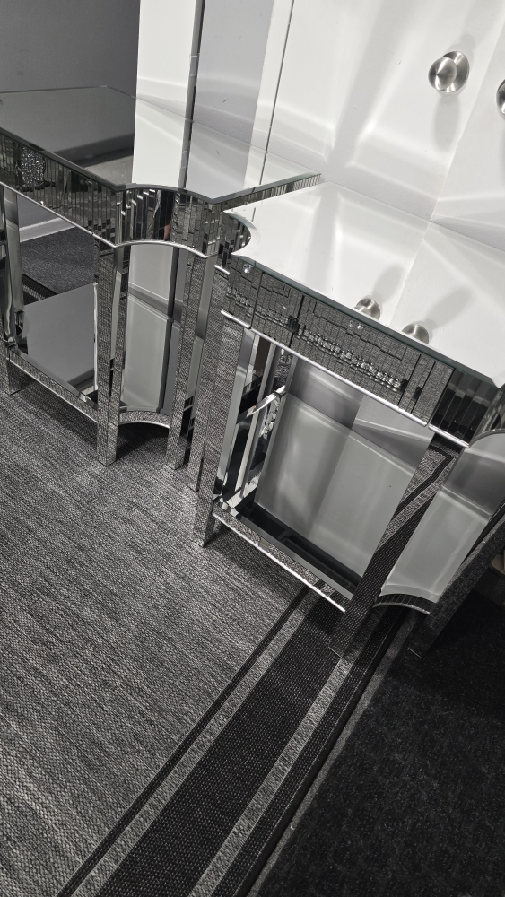 Mirrored Nightstand/Side Table