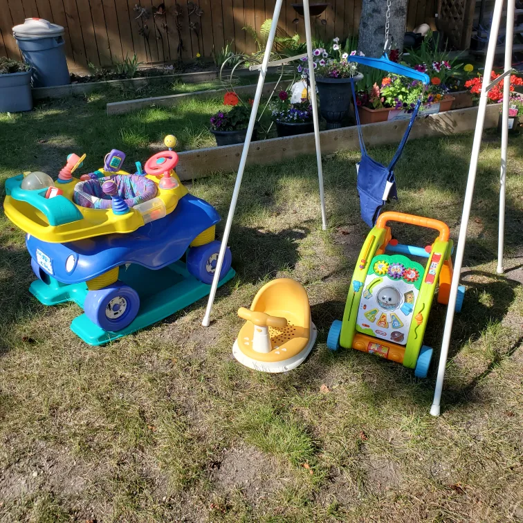 Baby Activity Walker, Jumper, and Seat Bundle