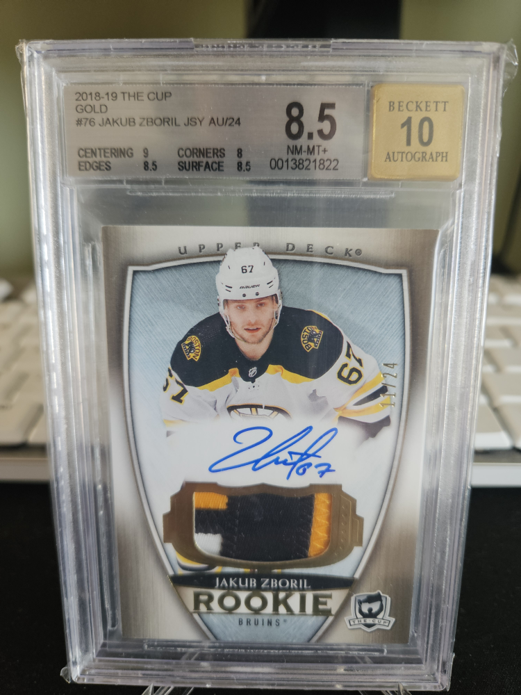 Jakub Zboril Rookie Auto Patch AU/24 Beckett Graded