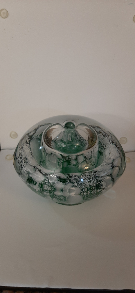 Vintage Blown Glass Oil Lamp/ Diffuser.Poland