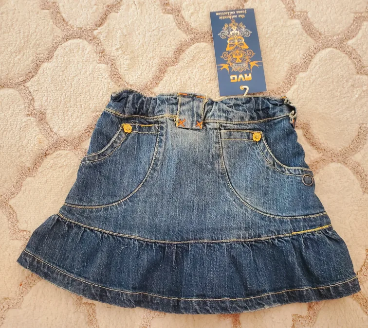 AVG Girls Denim Skirt - Kids Size 10Y image indicator(2)