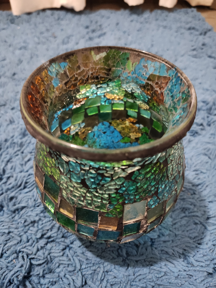 Mosaic Tealight Candle Holder - photo 3